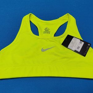 Nike Dri Fit Sports Bra Neon Yellow XS NWT